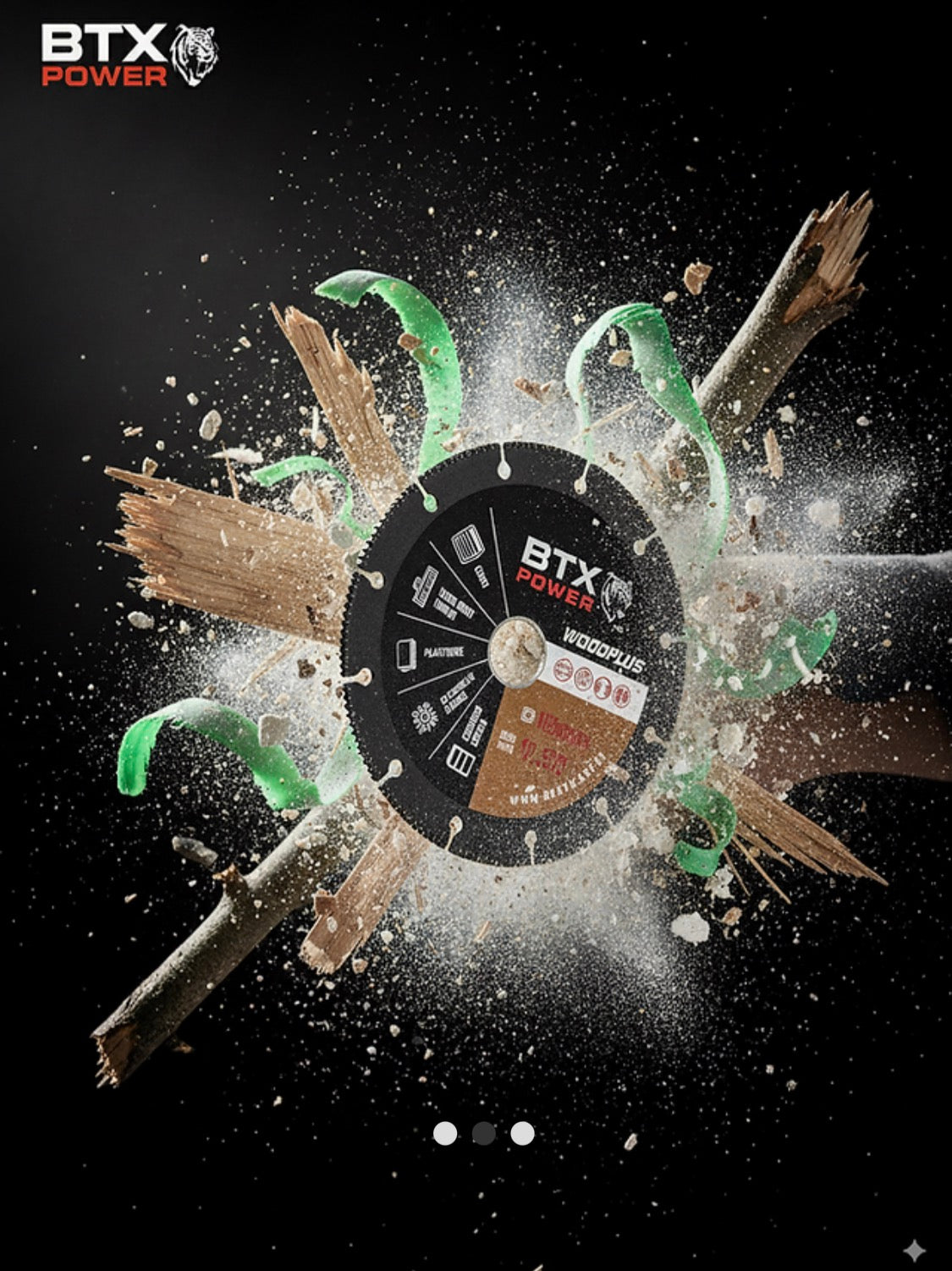 Disque à Bois Meuleuse 125 mm pour couper le Bois - Disque à Tronçonner carbure