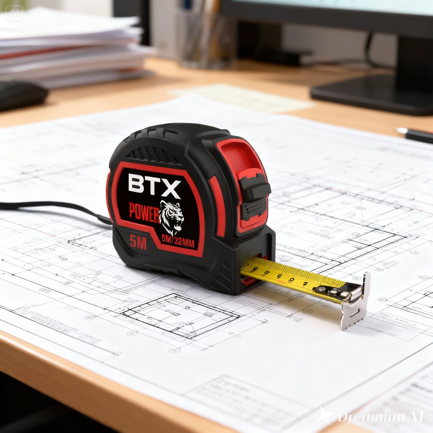 mètre ruban 5 m 32 mm botier grip